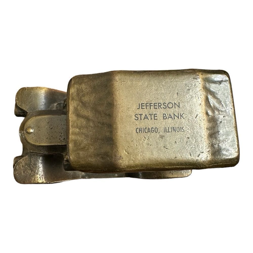 Vintage coin bank USA 1974 Banthrico Chicago 1910 Stanley Car Cast Metal Collect - Picture 6 of 12